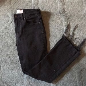 Everlane - raw hem cropped denim